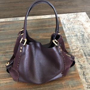 Burgundy coach bag